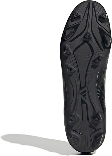 adidas Mixte F50 Club Firm Ground/Multi Ground Football Boots, Core Black/Iron Metallic/Lucid Lemon, 43 1/3 EU - 3