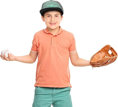 Miniatura 5 de Star Wars Baby Yoda Hat Niño Niños y Niñas, Baby Yoda Gorra de béisbol de 2 a 5 años en negro