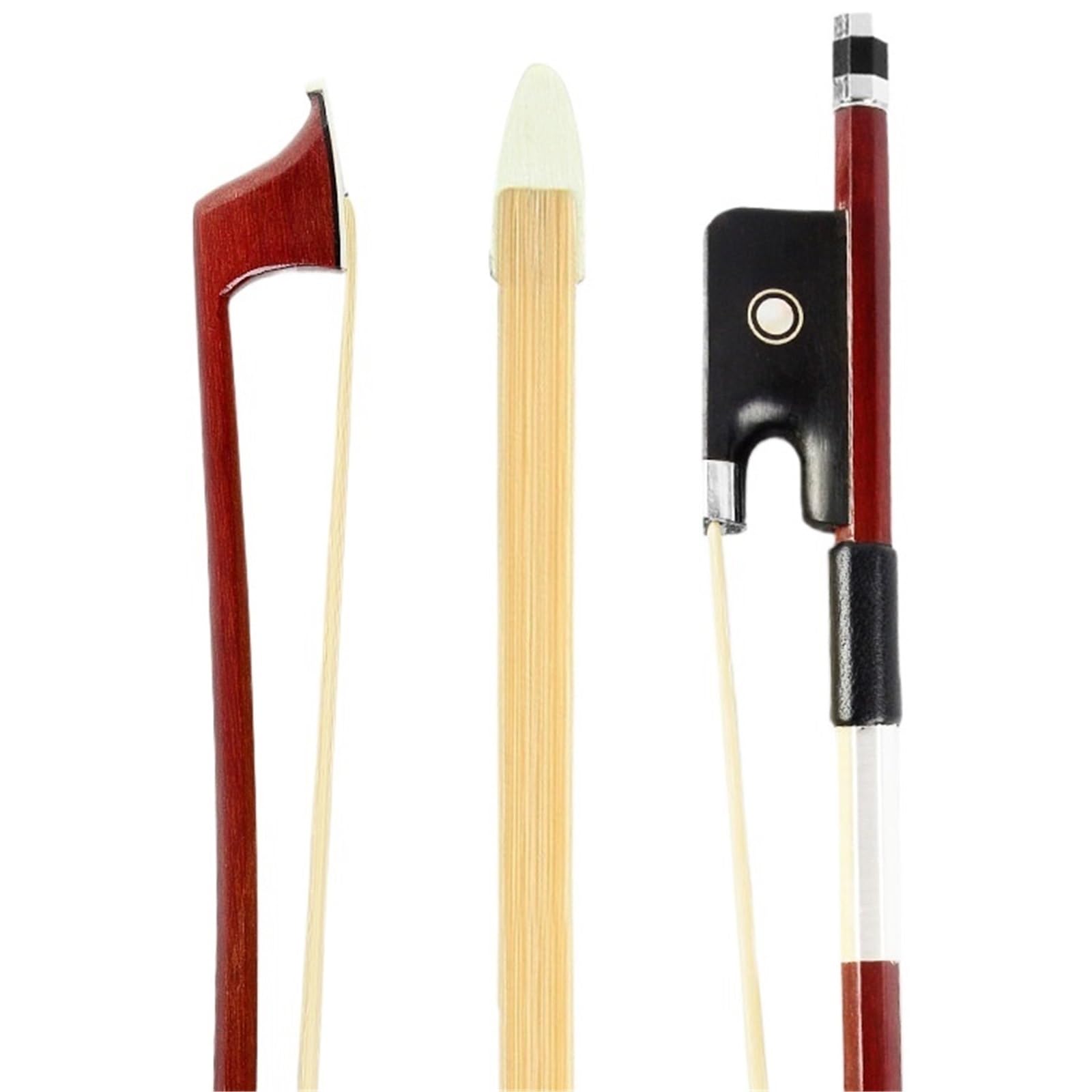 Arco Per Violino Archetto Per Violino In Legno Brasiliano Coda Di Cavallo Ottagonale 1/8 Accessori | Arco di violino(4/4)