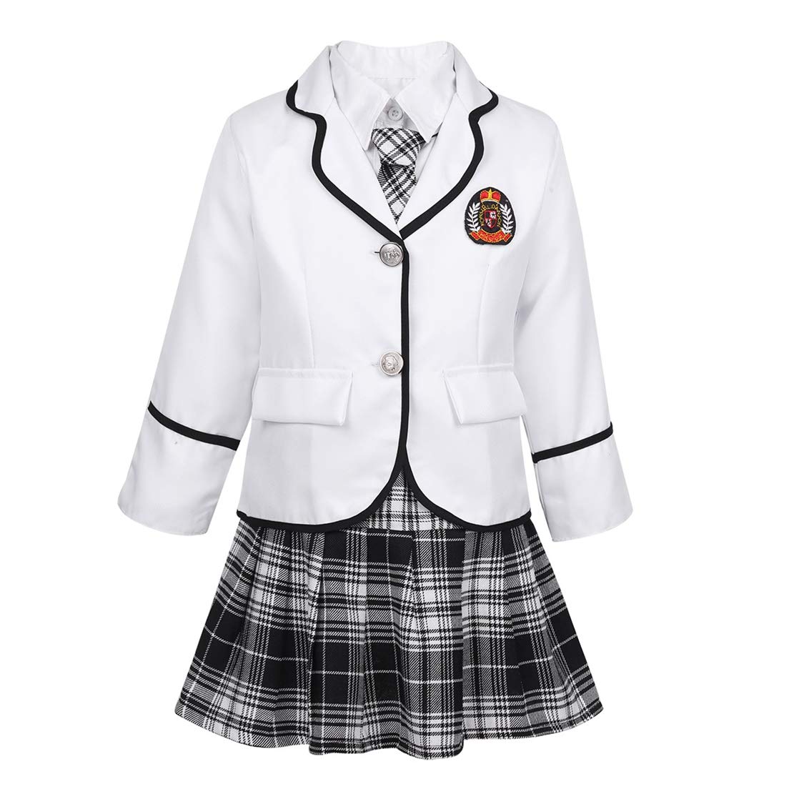 IEFIEL Uniforme Escolar Japonés Niña Conjunto De Disfraz Colegiala Ropa Manga Larga Invierno Traje de Cosplay de Anime