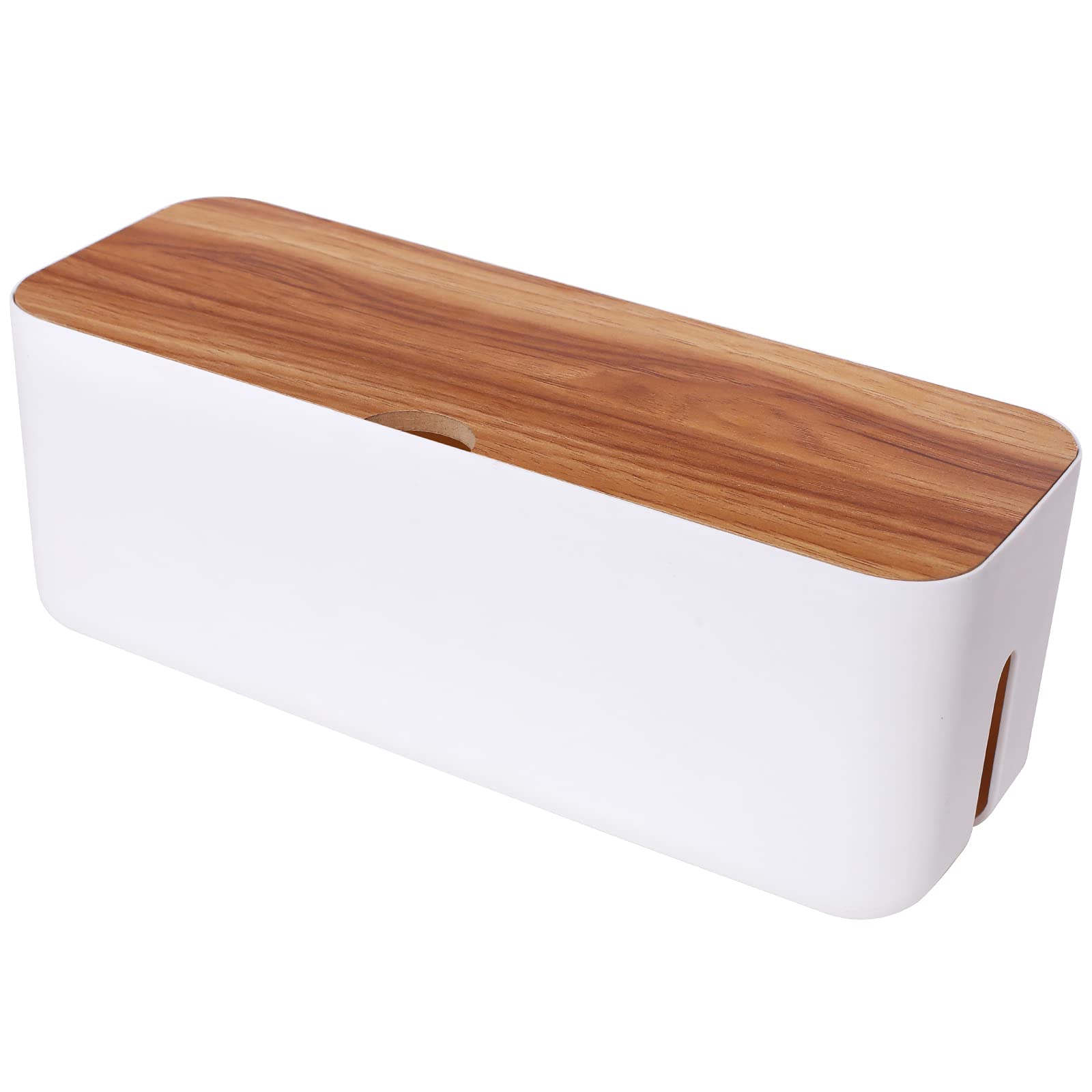 Buy Zhubai Cable Management Box with Wooden Style Lid Small Cord
