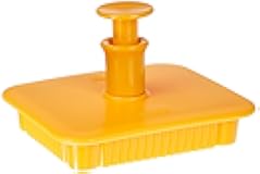 Ibili Petit Beurre Cookie Cutter with Ejector – Rectangular Pastry and Biscuit Cutter with Scalloped Edge – Premium Baking Tool for Butter Cookies – Easy to Use – Made in Spain (2.75 x 2.2 Inches)