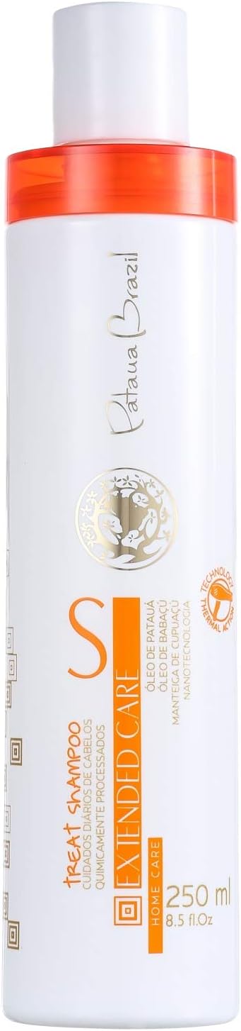 Brazilian Pataua Blowout Keratin Shampoo Hair Care | Treat Shampoo Extended Care by Pataua Brazil with Patauá oil, for a Real Brazilian Blowout
