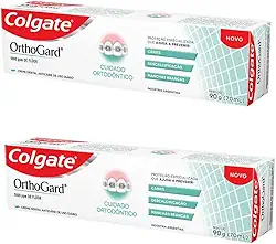 Kit Com 2 Creme Dental Orthogard Anticáries Cuidado Ortodôntico 90g
