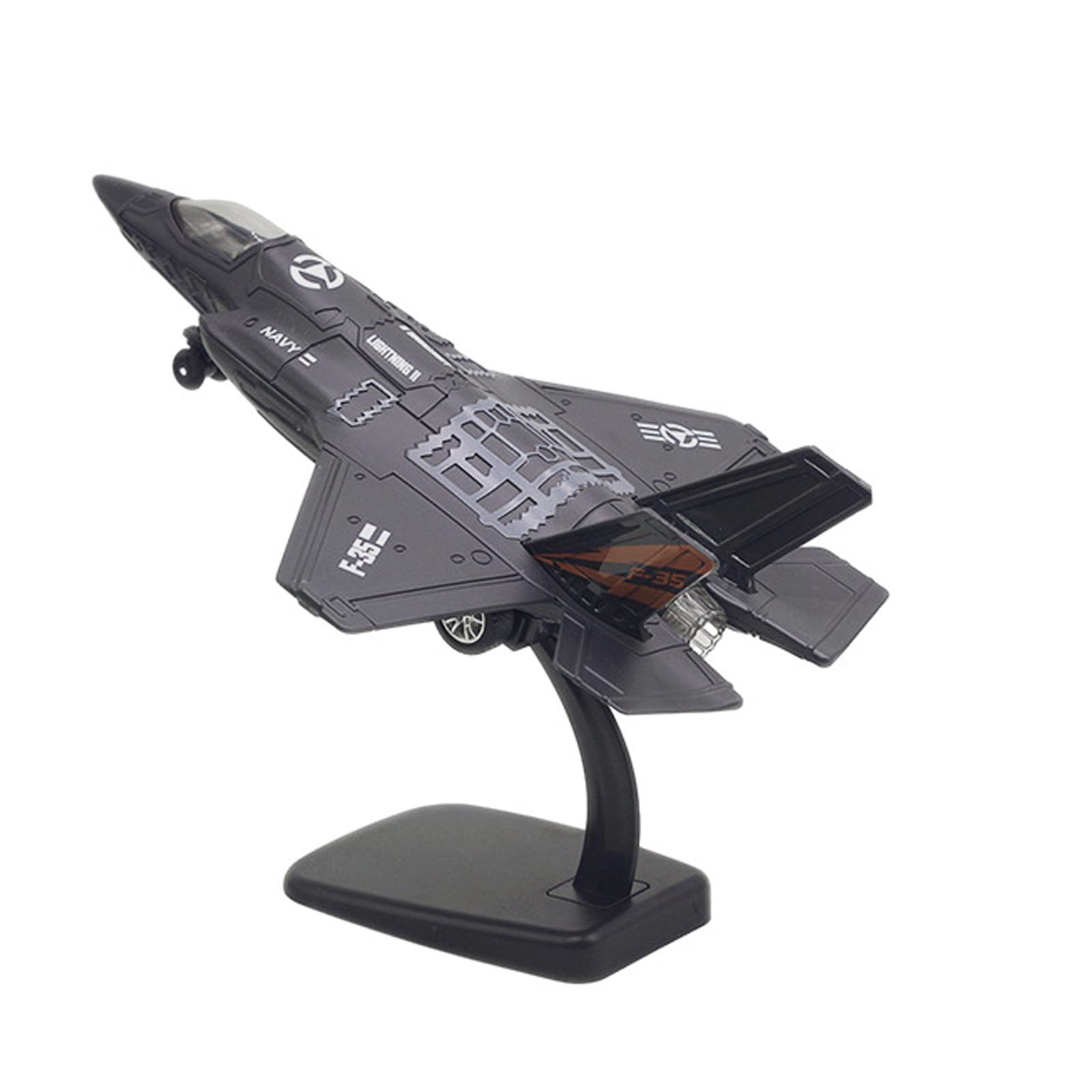 Maquette Avion Alliage F-35 Avion de Chasse Militaire Collection avec Socle