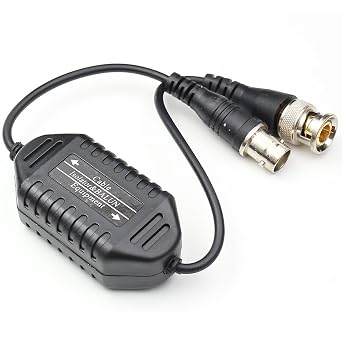 Security Camera Ground Loop Isolator, BNC Male to Female Coaxial Video Ground Loop Isolator CCTV Balun 1 Pack