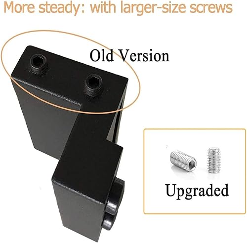 Miniatura 5 de Tope de puerta corrediza de granero, accesorios de hardware de riel plano (apto para pista: ancho: 1-7/16 in-1-5/8 in, Grosor: 1/4 in)