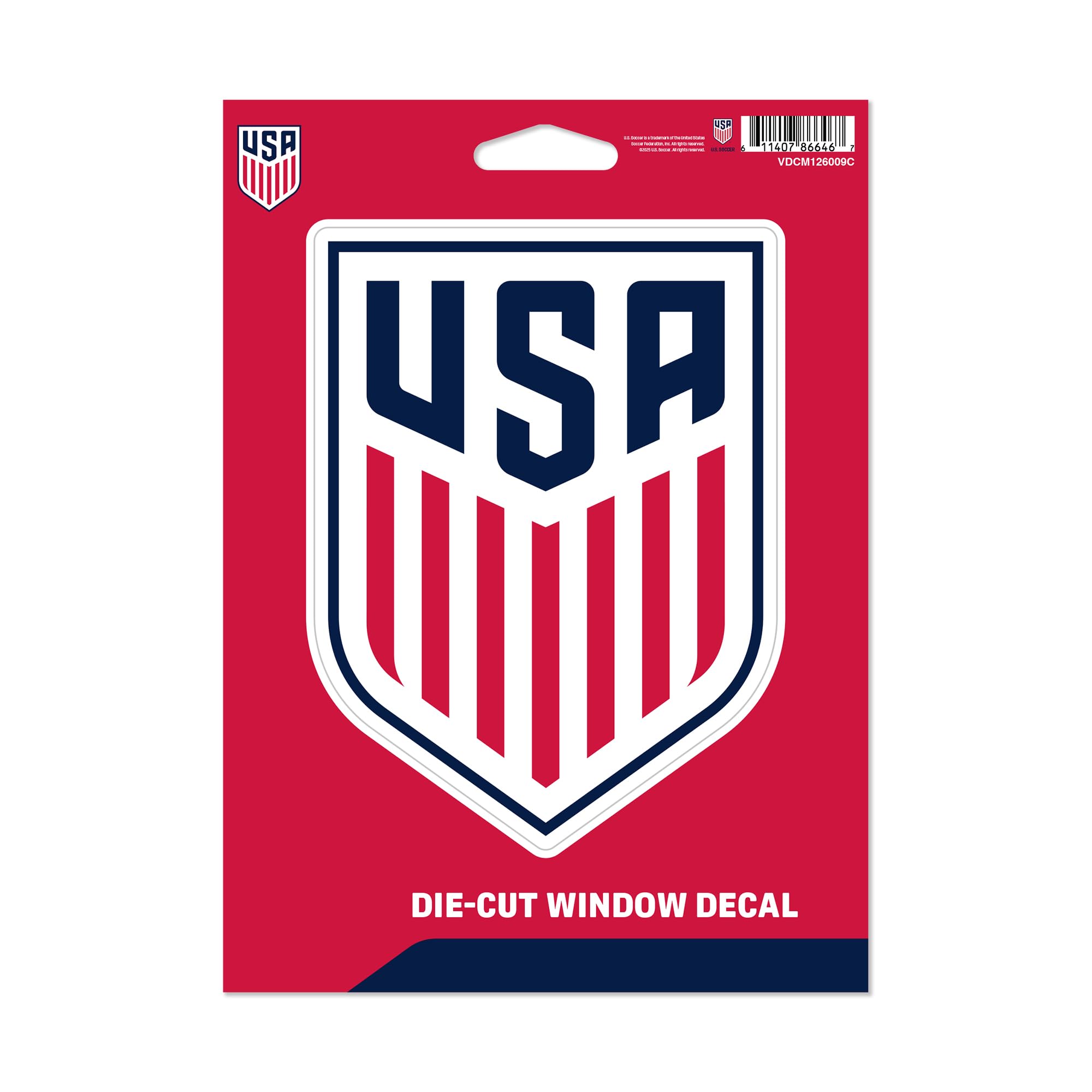 Sticker US Soccer taille M Rico Industries idéal sur gourde et PC portable