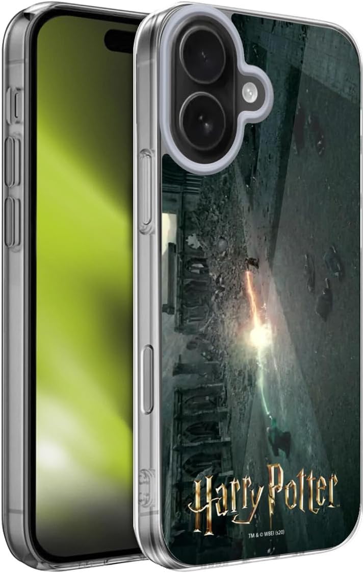 Head Case Designs Officially Licensed Harry Potter Defeating Voldemort Deathly Hallows XXX Gel Case [Military Grade Protection] Compatible with Apple iPhone 17 Air and Compatible with MagSafe