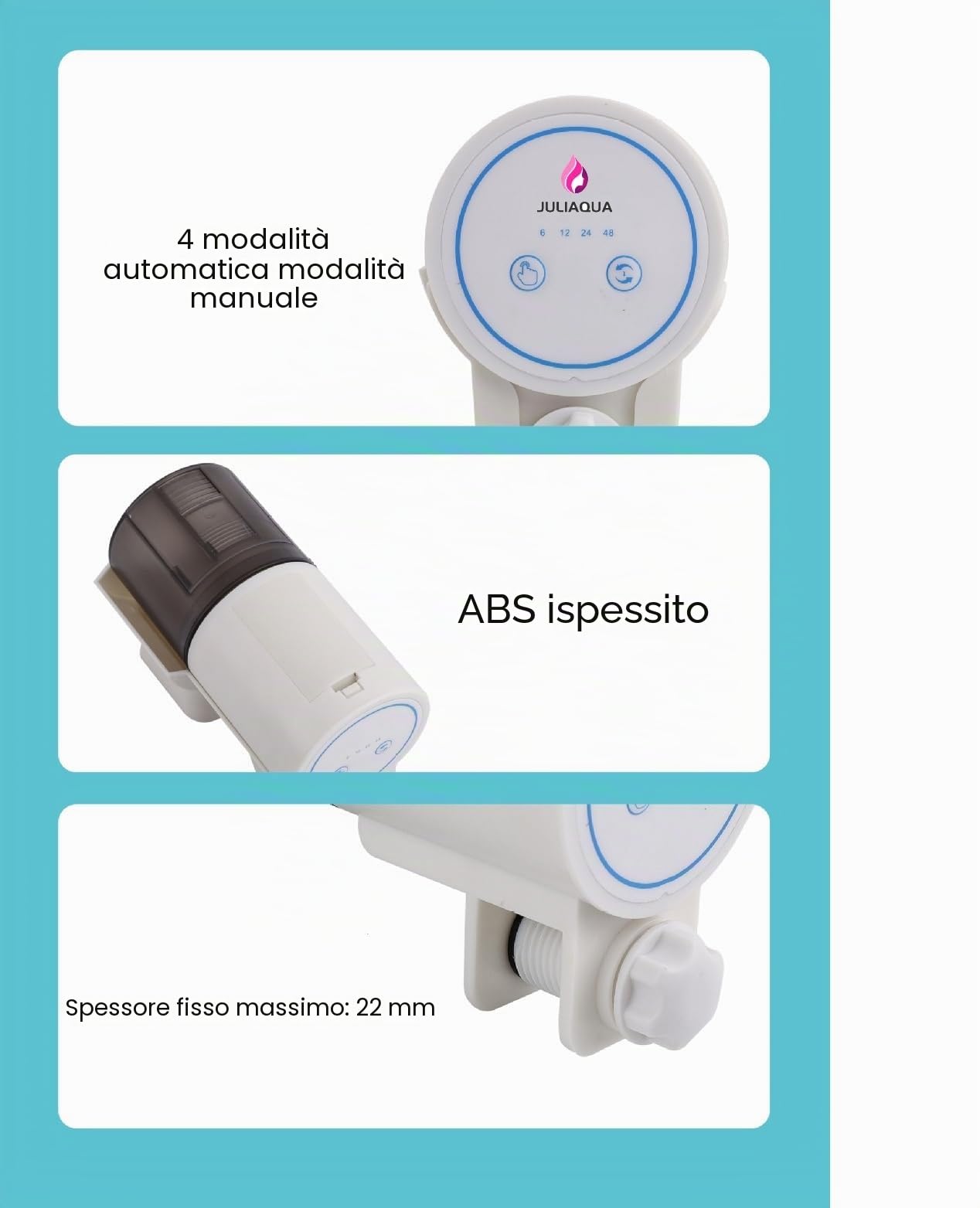 Distributore automatico di cibo per acquario, erogatore di cibo, mangiatoia automatica, erogatore di cibo per terrario. (4 modalità e manuale)