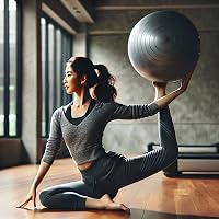 GADIRIA 65cm Pilates Labda Pumpával Jóga Tornához Fitness Rehabilitáció 6