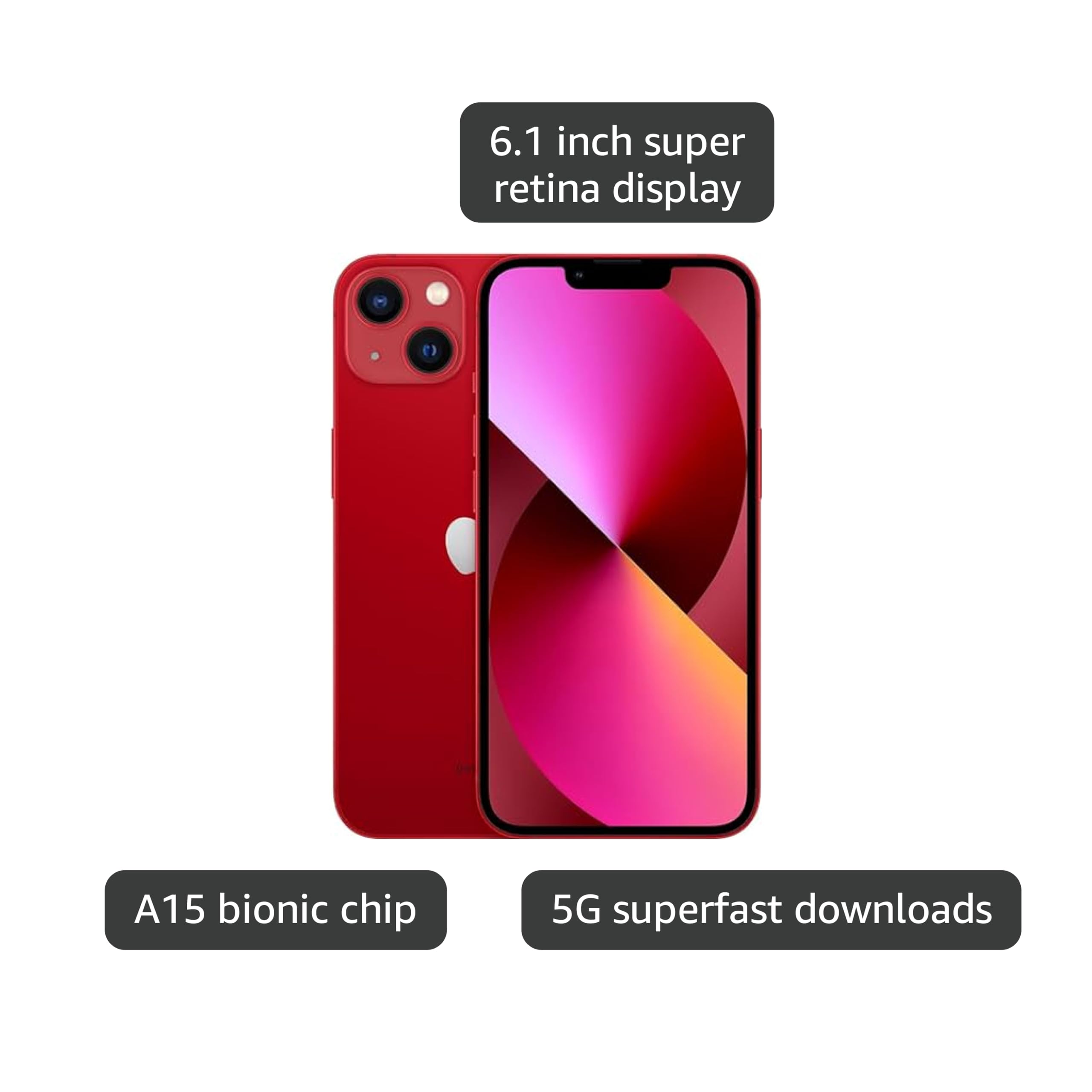 Amazon.com: Apple iPhone 13, 512GB, (PRODUCT)RED - AT&T (Renewed Amazon.com: Apple iPhone 13, 512GB, (PRODUCT)RED - AT&T (Renewed