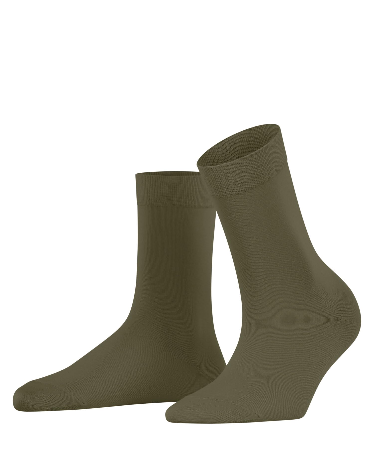 Falke Women's Green Crocodile 7503 Cotton Touch W So Thin Plain Socks 1 Pair, 2.5-5