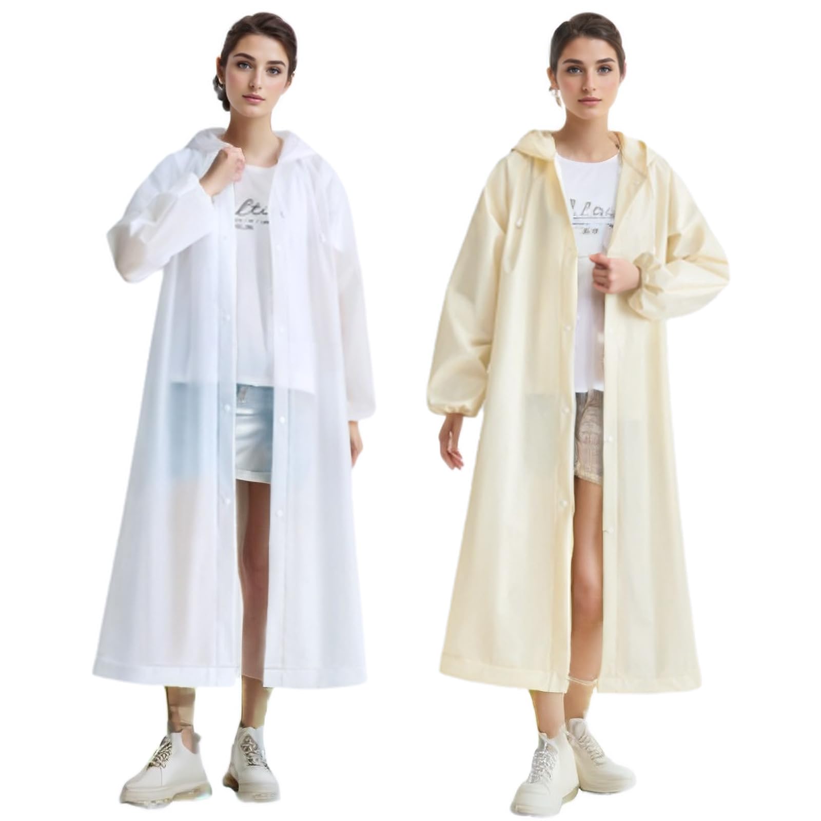 Poncho Impermeabile EVA Riutilizzabile - Leggero E Portatile Per Uomo E Donna, Per Escursioni - Foto 5