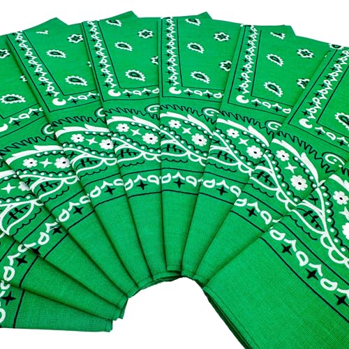 Image of Vamqor 100% Cotton 10 Pack Fine Bandanas