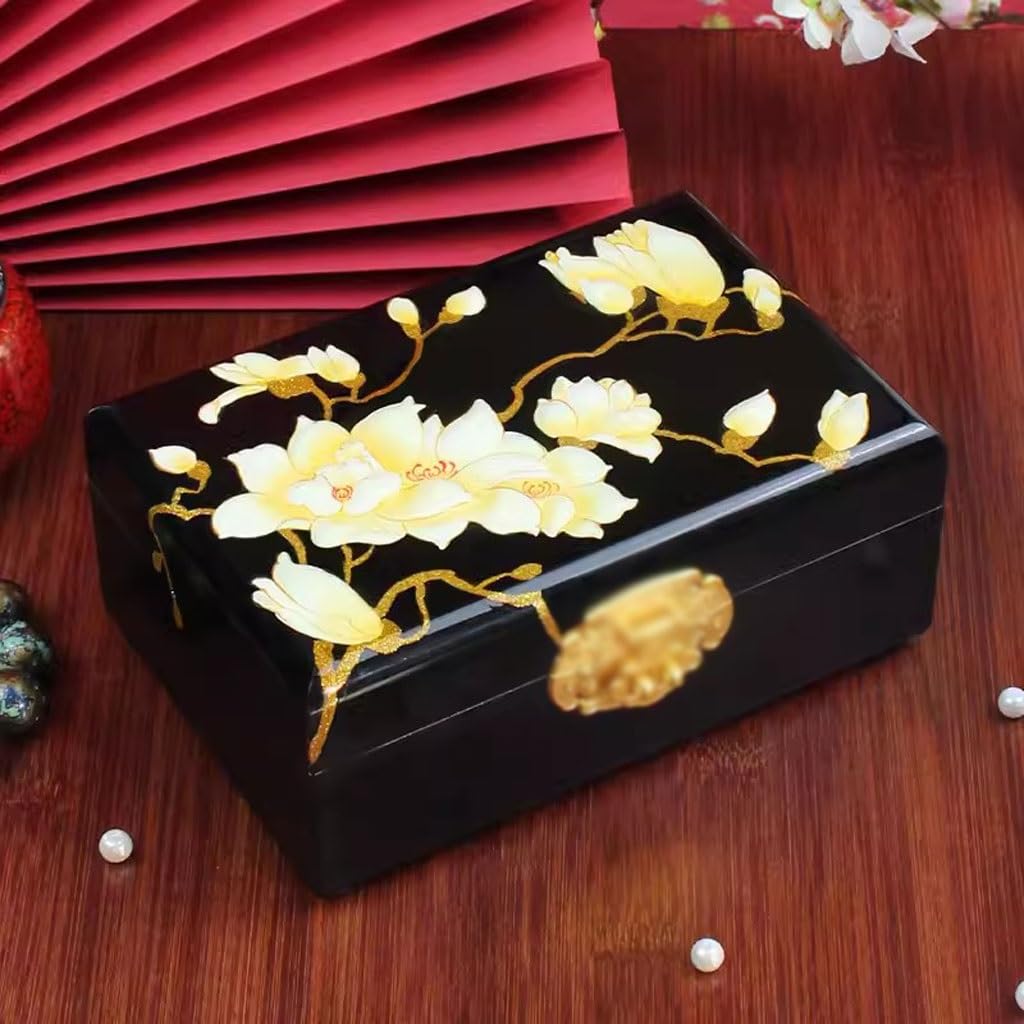 Jewelry Box Organizer Jewelry Box Jewelry Storage Box Jewelry Box Storage Box Retro Jewelry Box Dressing Table Jewelry Box Jewelry Organizer Small (3)