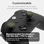 Skull & Co. Skin, CQC and FPS Thumb Grips Joystick Cap Analog Stick Cover for Xbox Controller- Black, Set of 6