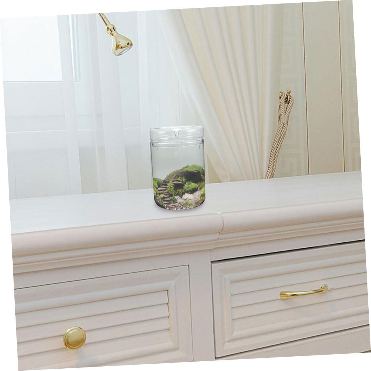 Bottle Landscape Terrarium for Plant Decor Creative Desktop Ornament Suitable for Office Garden and Home Decoration