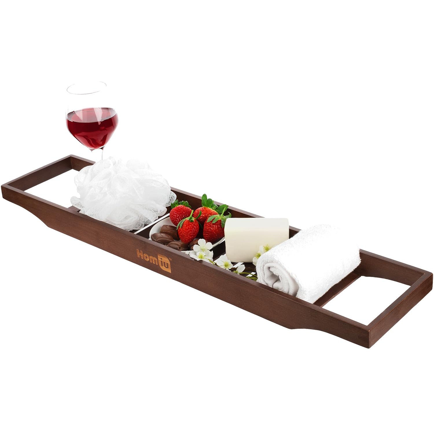 HOMIU BATHTUB RACK - DARK BROWN