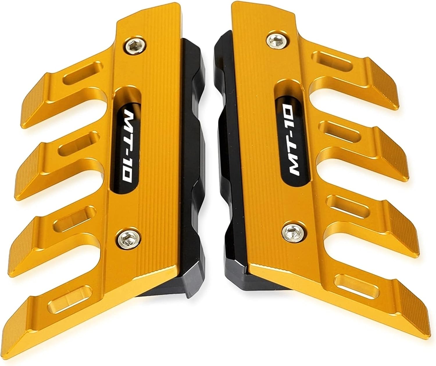 for Yamaha MT10 MT-10 Motorcycle Mudguard Front Fork Protector Guard Block Front Fender Slider Accessories Side Guard CNC Aluminum Multiple Colour (Color : Gold)