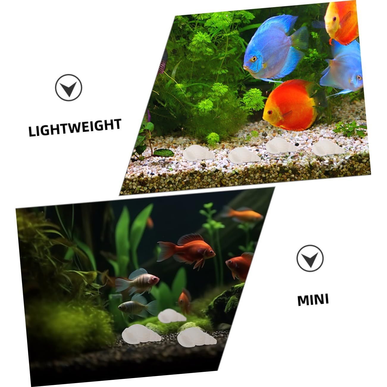 5 Series Decoración De Acuario De Pequeñas para Manualidades Y Adornos 400 Piezas X 5