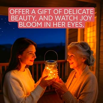Cooo 12 Pack Solar Hanging Lanterns Outdoor Waterproof Mason Jar Lights