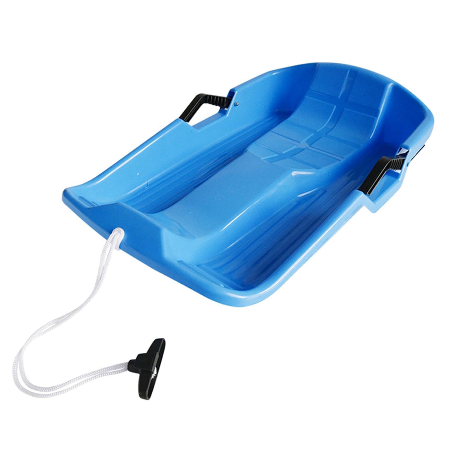 Snowboard Schlittenrutsche Premium Grasrutsche mit Zugseil und zweiseitigen Griffen Material: Das Snowboard ist aus hochdichtem und hochwertigem Polyethylen gefertigt.