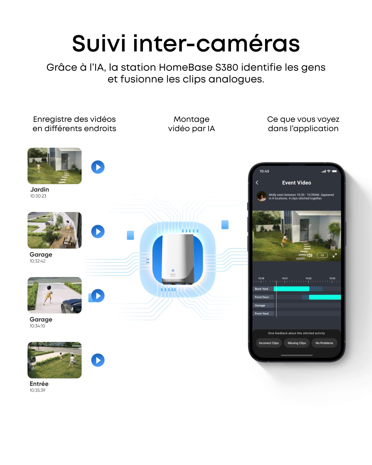 eufy Security SoloCam E42, caméra Solaire 4K sans Fil pour Dehors, Suivi IA, Stroboscope,Camera Surveillance WiFi, Reconnaissance faciale,Stockage Local Jusqu’à 14 TB