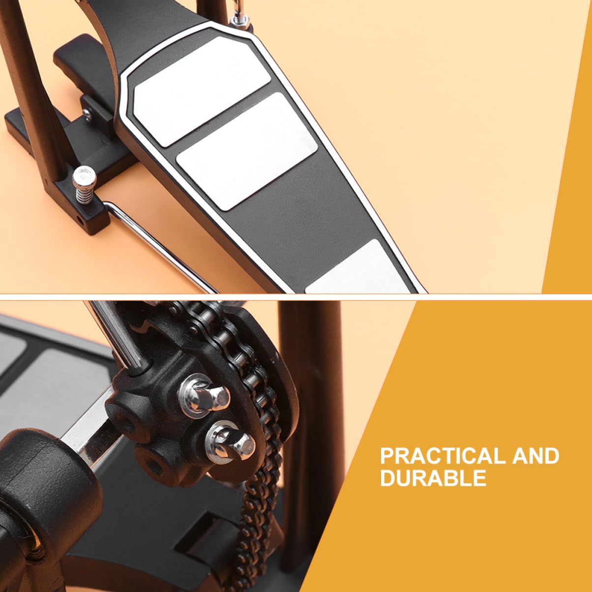 Toyvian Pédale De Grosse Caisse Professionnelle Simple Avec Design Précis Et Matériaux Pour Kit De Batterie Remplacement Fiable Et Élégant Accessoires De Percussion