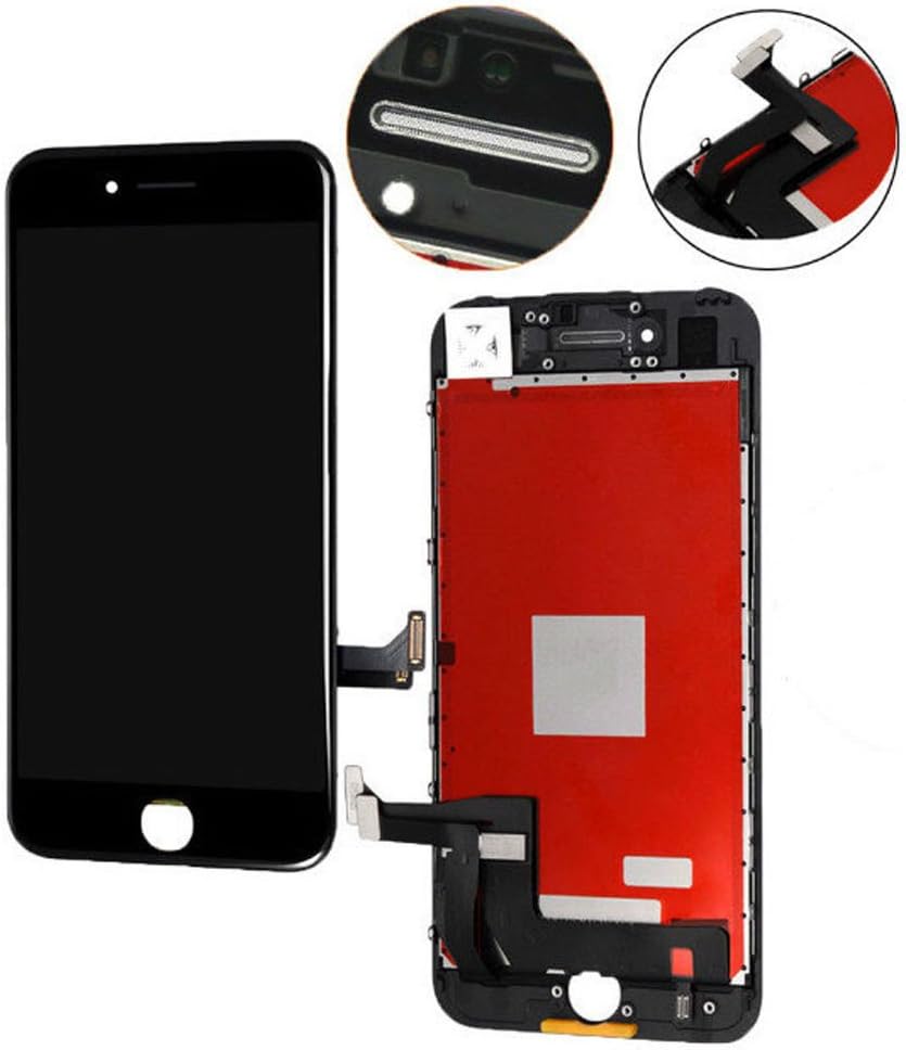 ZTR for iPhone 7 Plus 5.5 inch LCD Digitizer Display Touch Screen Replacement Full Complete Frame Assembly Set with Repair Tools Kit (Black)