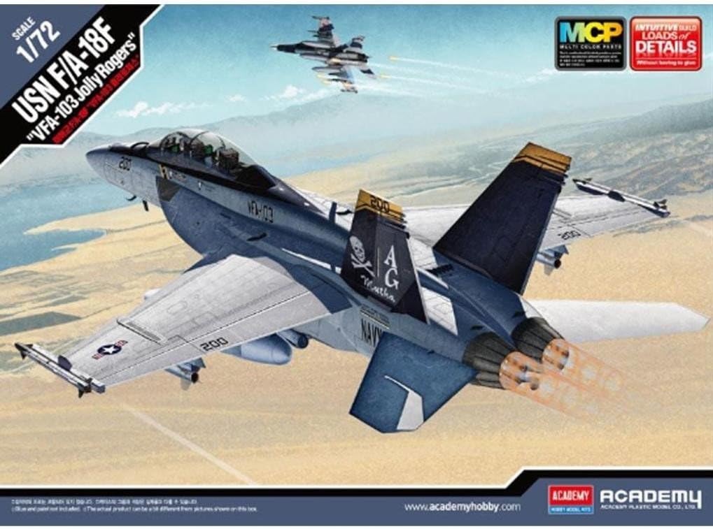 1/72 USN F/A-18F VFA-103 Jolly Rogers #12535 Academy Hobby Kits