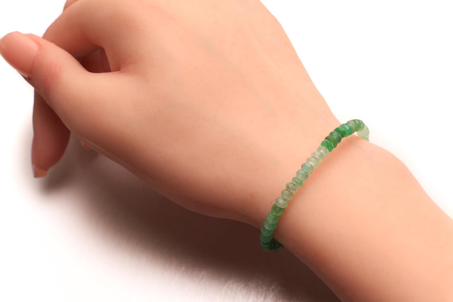 Chrysoprase 3.5-4mm Faceted Bracelet in 14k Gold Filled lobster Clasp and findings, healing Chakra gift