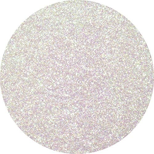 Hemway Glitter Paint Additive 100g / 3.5oz Crystals for Acrylic Emulsion Paint - Interior Wall, Furniture, Ceiling, Wood, Varnish, Matte - Fine (1/64" 0.015" 0.4mm) - Mother Of Pearl Iridescent