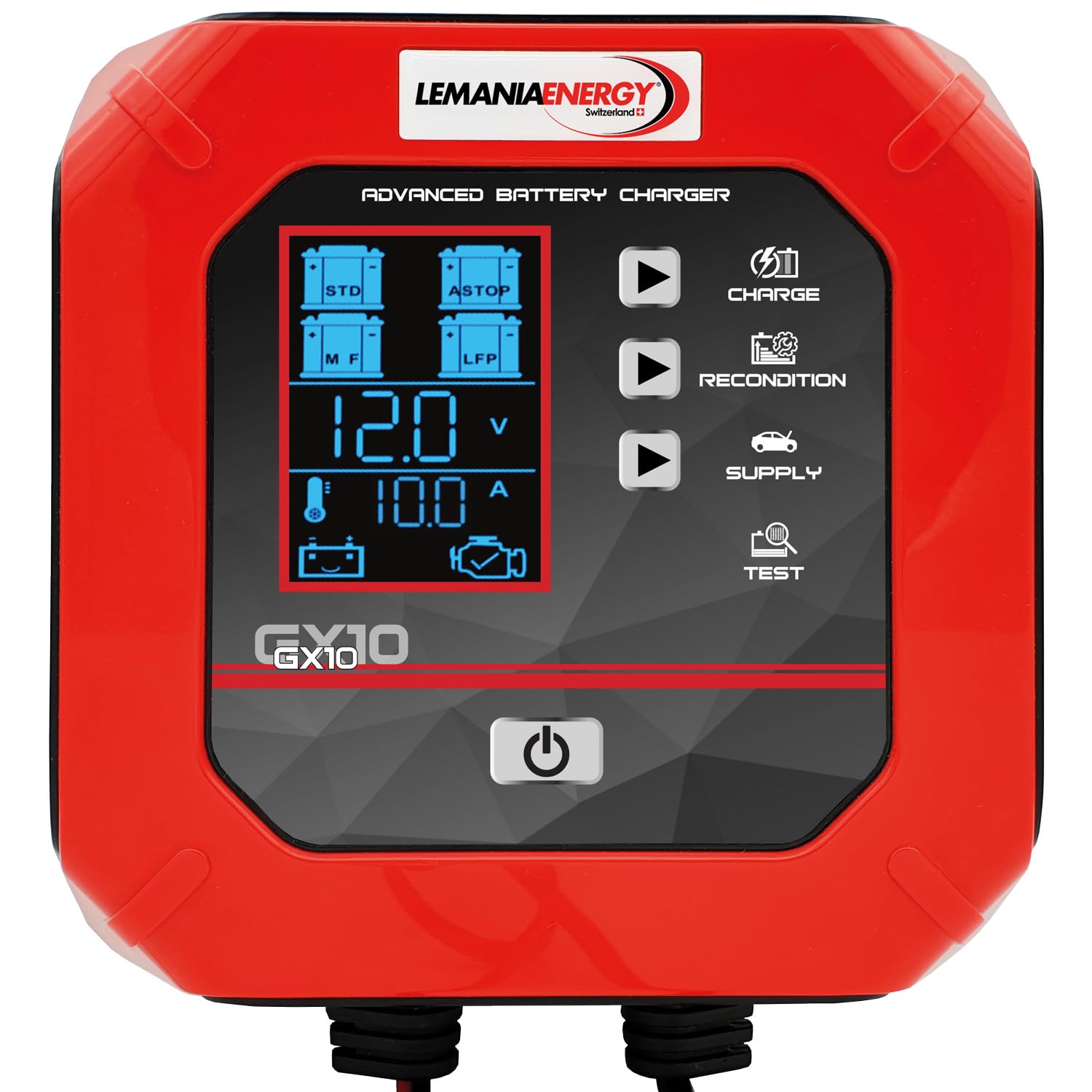 SIP Advanced Battery Charger GX10 12V 10A Smart Charger & Maintainer, Lithium AGM Car & Van