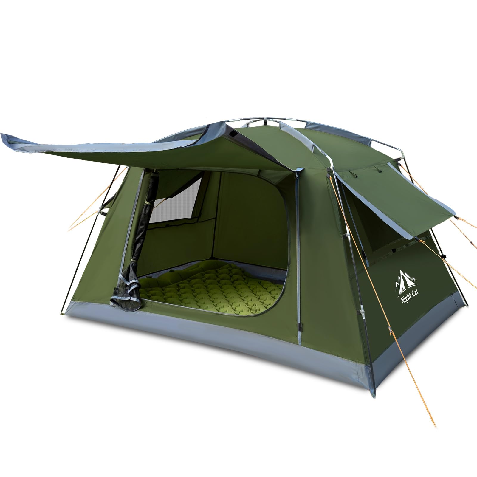 Night Cat Tienda de Campaña 4 Persona Impermeable Grande Camping Familiar