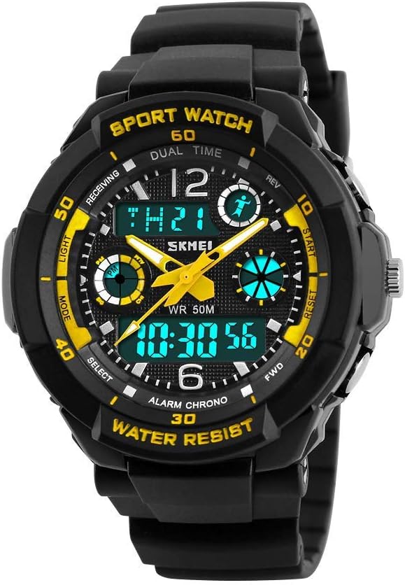 子供 腕時計 ウォッチ キッズ 防水 多機能 ボーイズ 男の子 アラーム付き 入学 誕生日プレゼント クリスマス ギフト 日本語説明書付き アナデジ表示 スポーツ アウトドア 子供用 アナログ デジタル表示