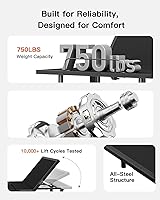 Vista 7 de Amada Queen - Base de cama ajustable y colchón de espuma viscoelástica de gel refrescante de 14 pulgadas, masaje, inclinación de cabeza y pies