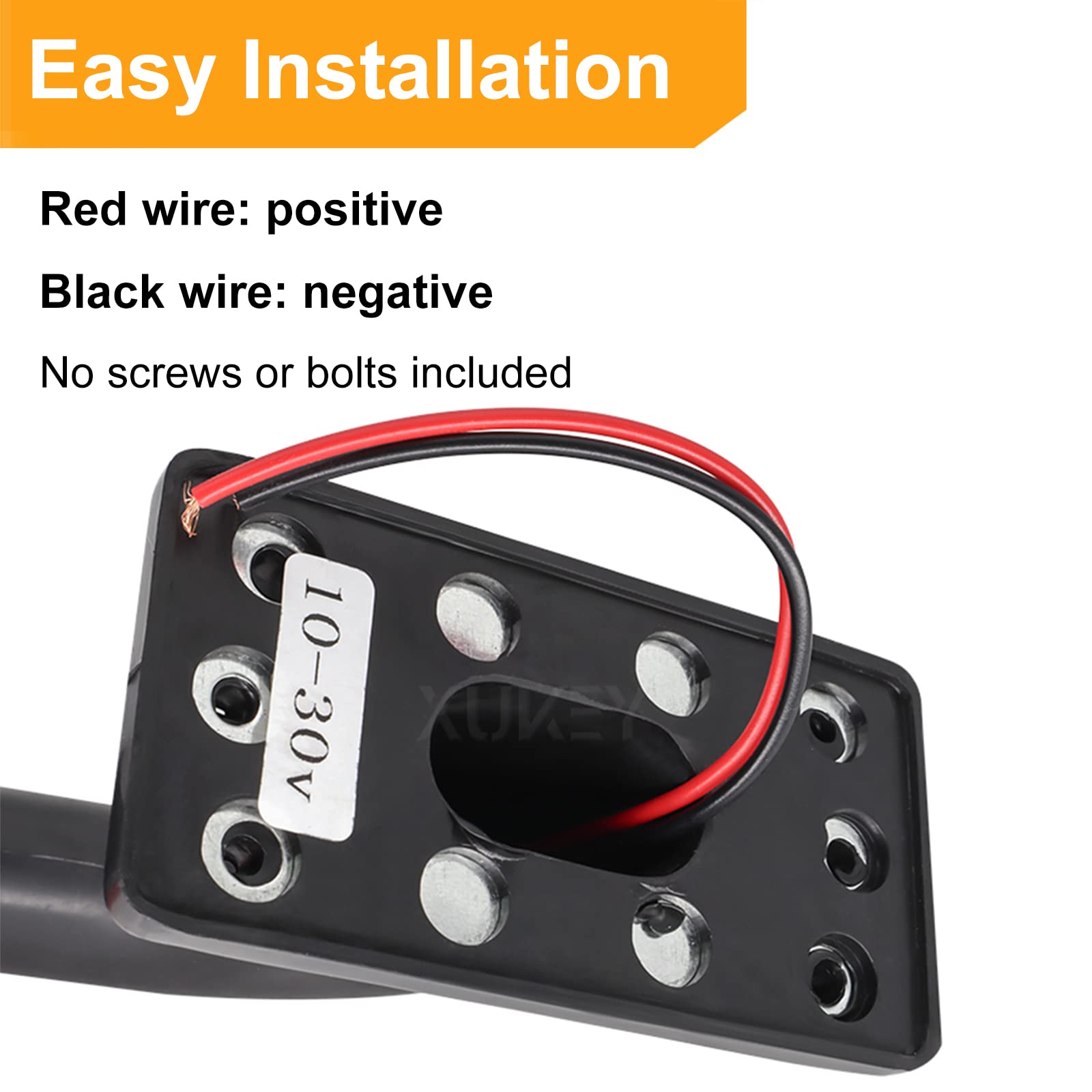 AUTOXBERT 2pcs Ellbogen Begrenzungsleuchten Positionsleuchten 12-30V Markierungsleuchten Wasserdichte LED Seitenmarkierungsleuchten Doppelseitiges Warnlicht Weiß/rot Für LKW PKW KFZ Anhänger