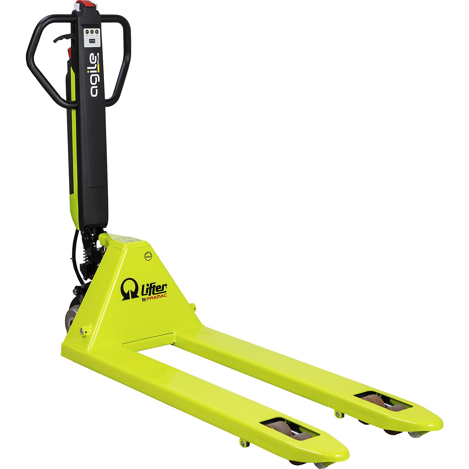 Pramac | Semi-Elektro-Paletthubwagen Agile Plus | Tragfähigkeit 1200 kg, QuickLift, Gabel-LxB 1150 x 525 mm