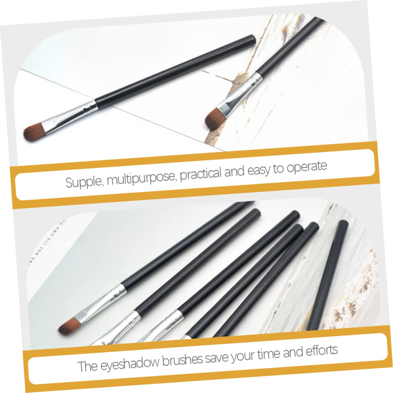 100pezzi Pennello per Ombretto da Donna Strumento per Trucco degli Occhi Cosmetico per Sfumare Realizzato Materiali Resistenti Facile da Portare in Borsa