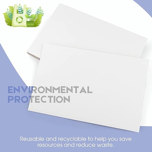 Miniatura 32 de Golden State Art Paquete de 10 hojas de cartón corrugado blanco por un lado, 12 x 12 pulgadas, insertos de cartón plano para correo, embalaje