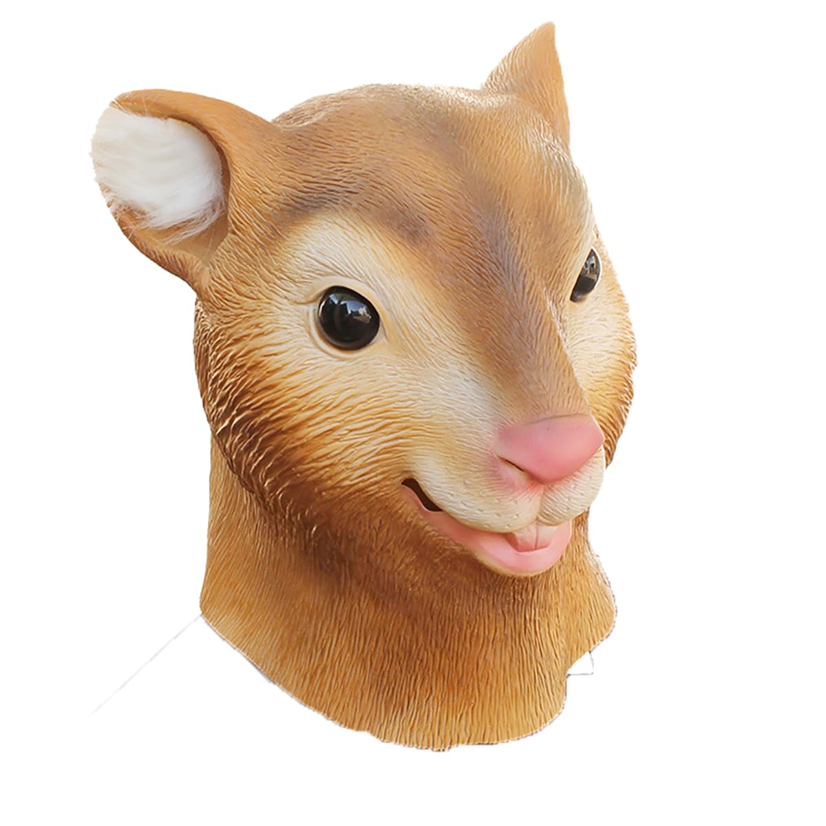 Mr.Fashion Creative parody of God beast latex mask - sand sculpture online celebrity live props - Halloween animal head cover (Squirrel mask)