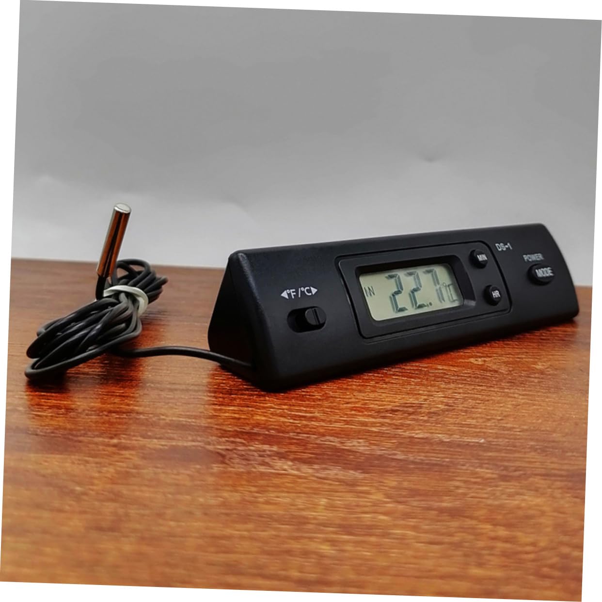 POPETPOP 5 Juegos De Acuario Coche Monitor De Temperatura Del Tanque Suministro De Acuario Tanque De Peces Dispositivo De Medida De Temperatura Abs Black