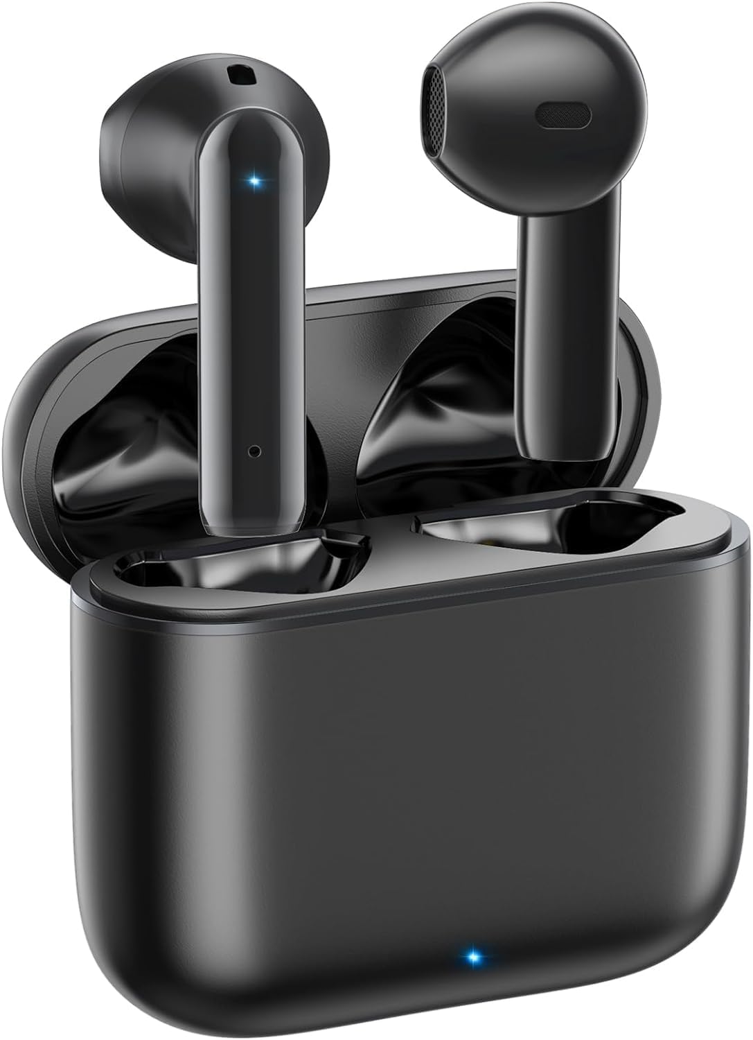 BEBEN 35H Playtime Waterproof Wireless Ear Buds with Type C Charging Case for iPhone Android, Touch Control Stereo Sound Bluetooth Earbuds with Mic, Black BEBEN 35H Playtime Waterproof Wireless Ear Buds with Type C Charging Case for iPhone Android, Touch Control Stereo Sound Bluetooth Earbuds with Mic, Black