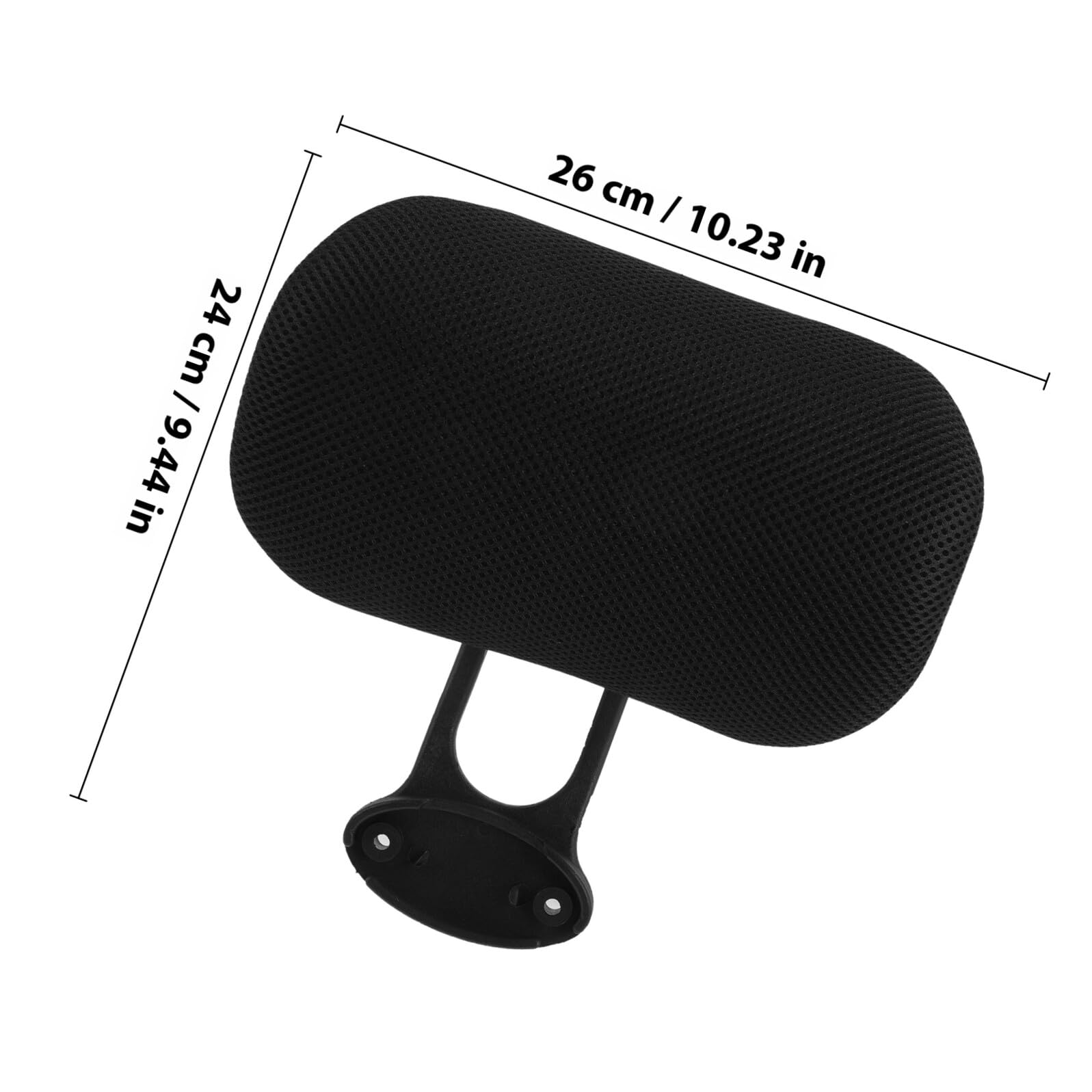 PartyKindom Poggiatesta Supporto per in Regolabile Nero Sedia Cuscino da Ufficio Collo Altezza Morbido Traspirante Protezione Durante Uso Computer