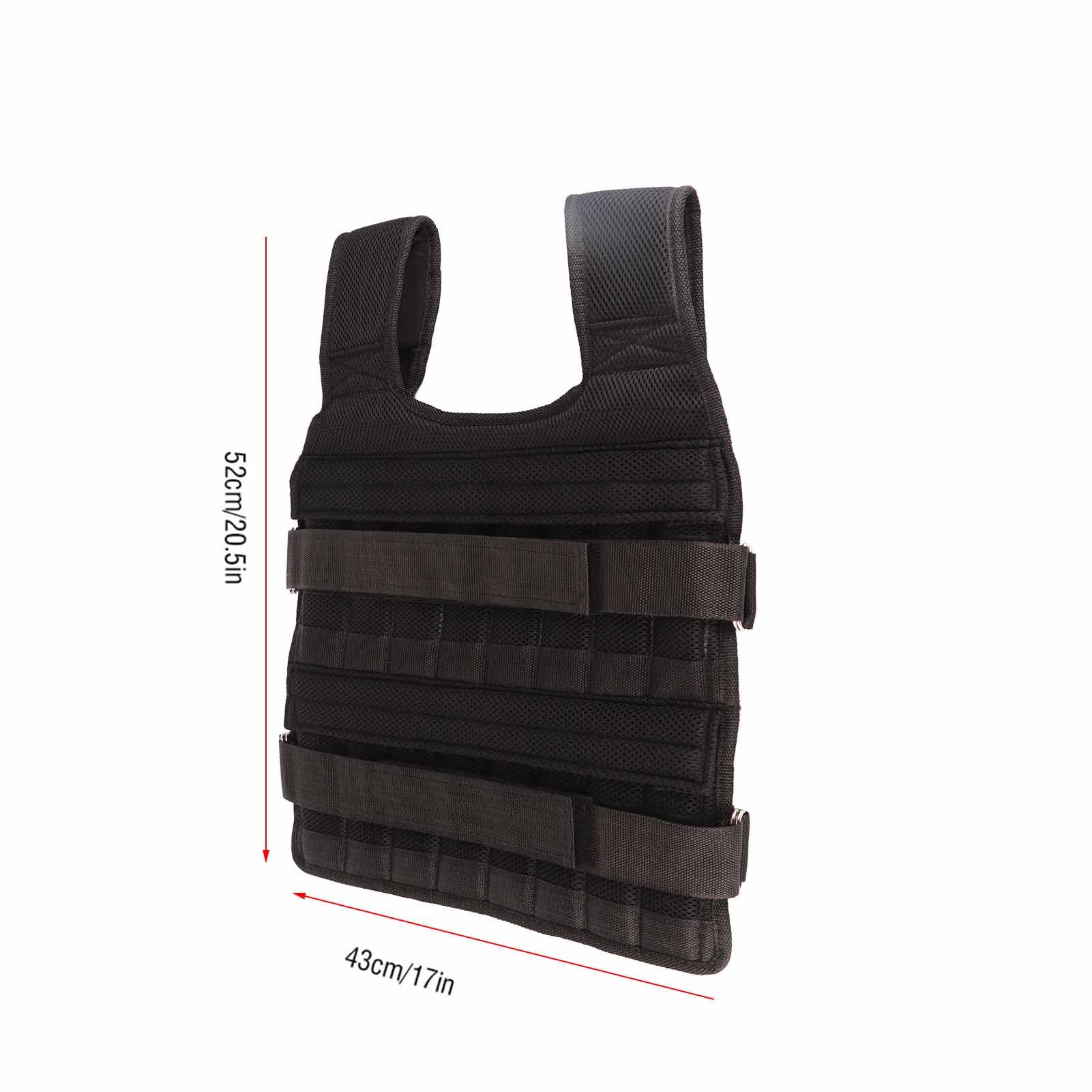 Gilet de sport lesté sans poids en fer, gilet de poids réglable