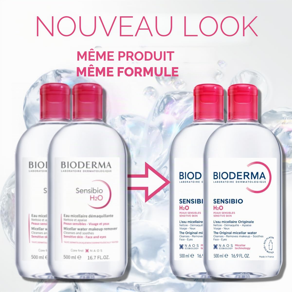 Bioderma Sensibio Pack Crealine H2o Micelle Sollution 2x500ml