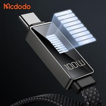 Mcdodo Ca-4470 100W Type-C To Type-C Hızlı Şarj Ve Data Aktarim Kablosu 1.2M, Siyah