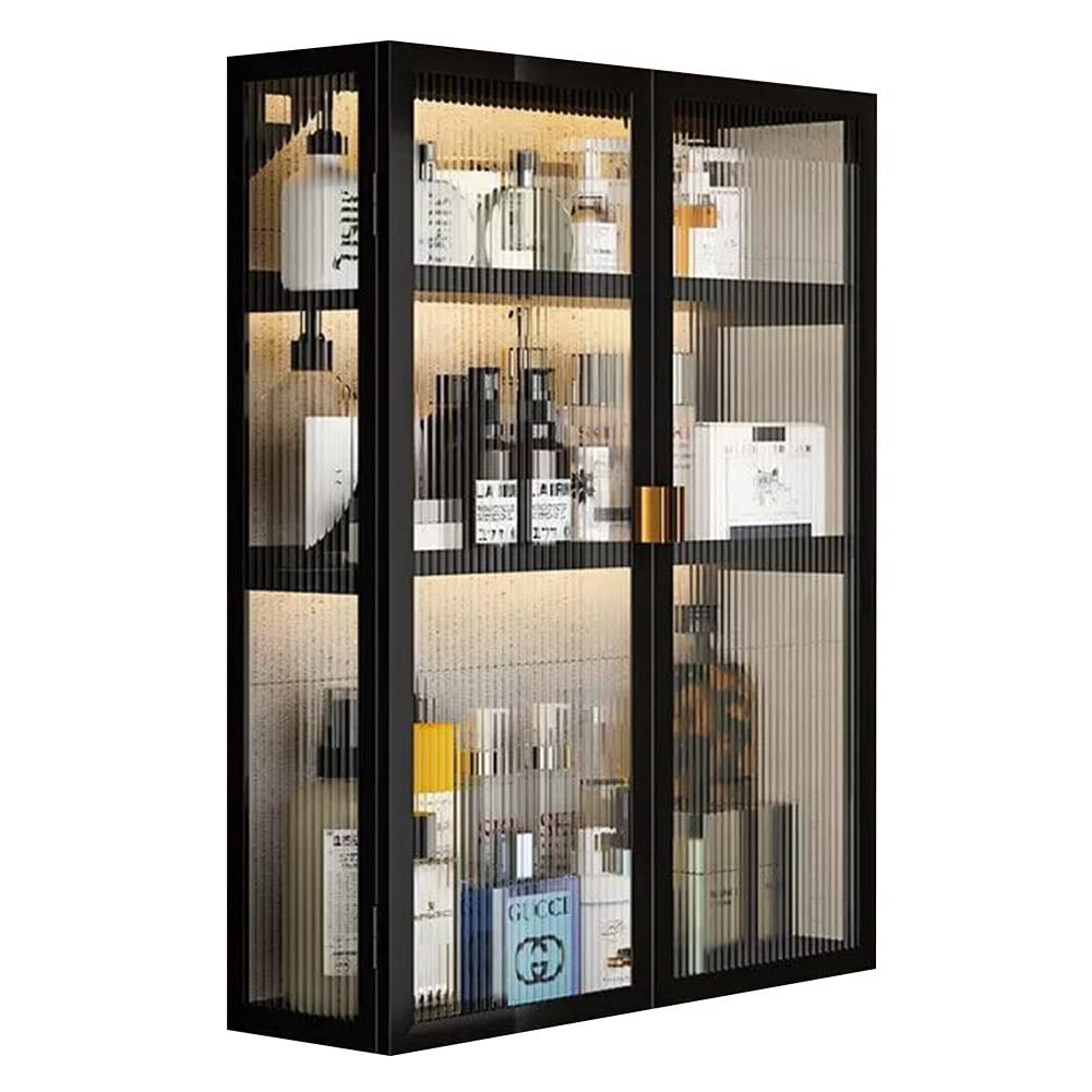 Armoire à pharmacie noire pour organiser vos cosmétiques de salle de bain