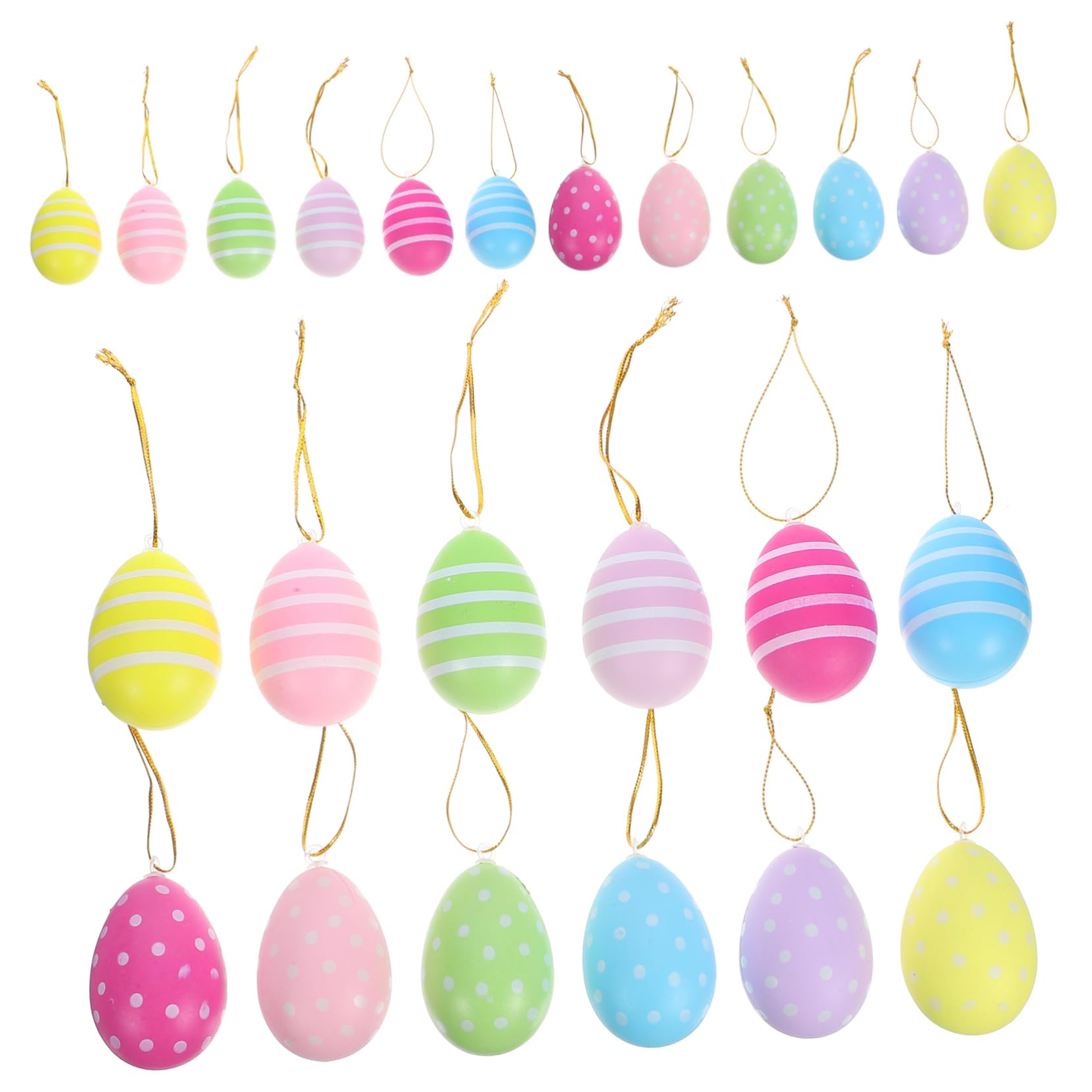 Cabilock 4 Sätze Ostereier Plastikenten Easter 0stergeschenke Frühlingsdekoration Egg Maging Exquisite Osterdekorationen Zum Aufhängen Ostern Hängende Dekore Ei-Ornamente Stück * 4